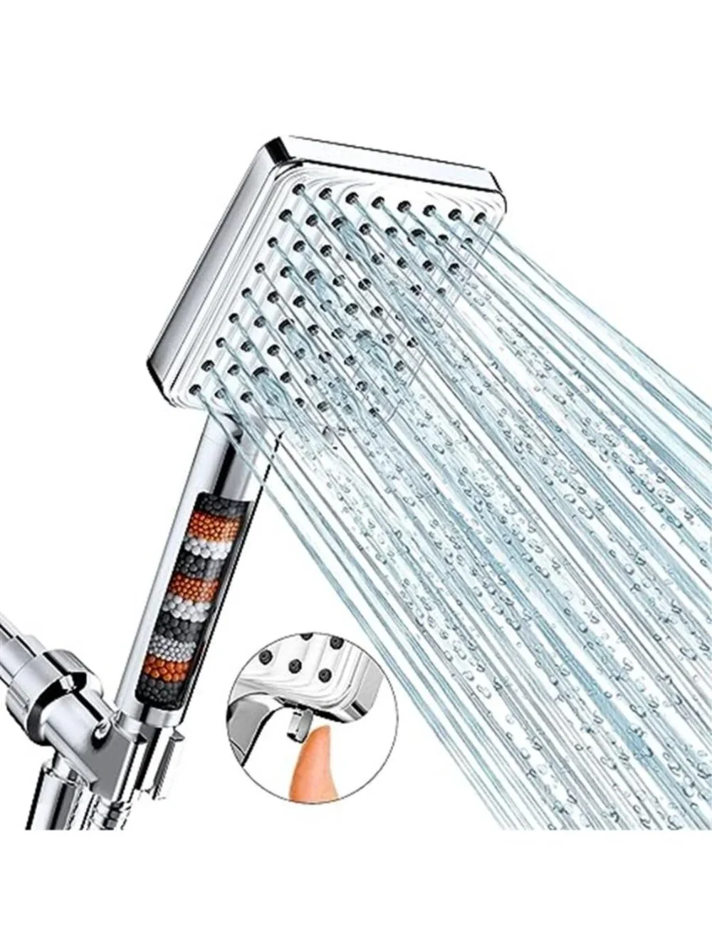 Filtered Shower Head 6 Modes High Pressure Handheld Shower Head